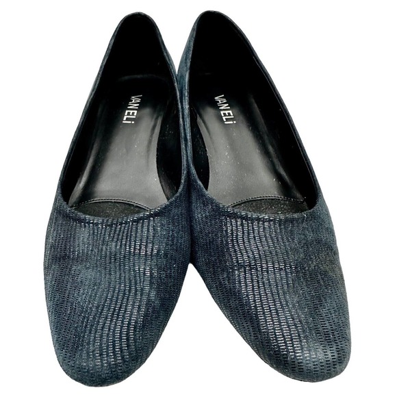 Vaneli‎ Heels Shoes Womens 10 Narrow Navy Closed Toe Small Heel - Picture 6 of 9